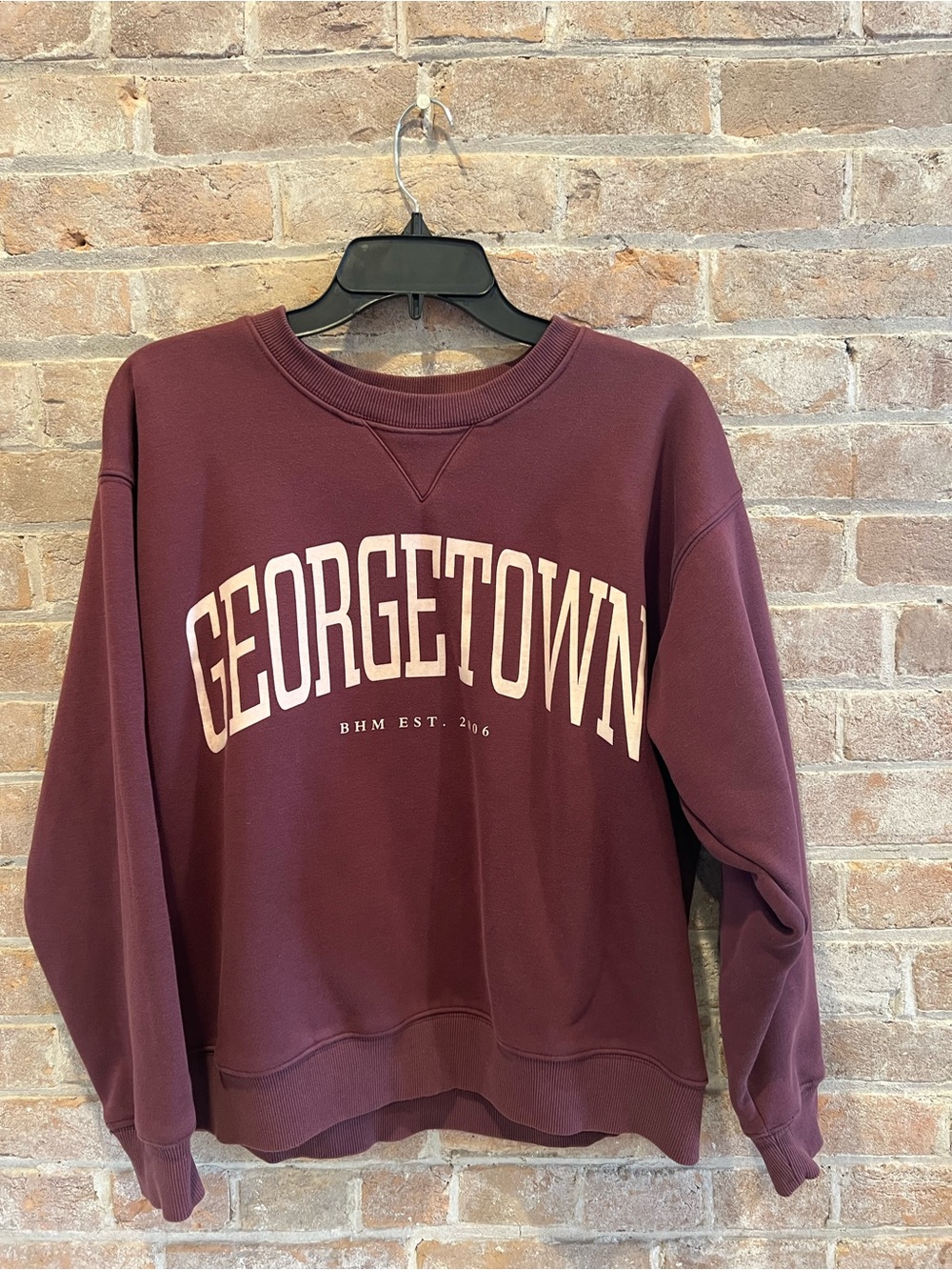 bohme Maroon Georgetown Crewneck Sweatshirt